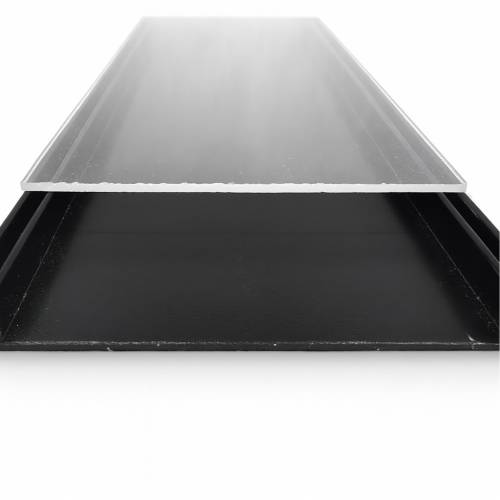 Plexi pleksi pleksa na wymiar - pleksi (2 × 100 × 100 mm) - do profilu szerokości 10cm